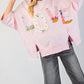 Easel - Love Patch Pullover Top