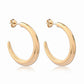Astor & Orion - Women's Crescent Large Hoops Earrings