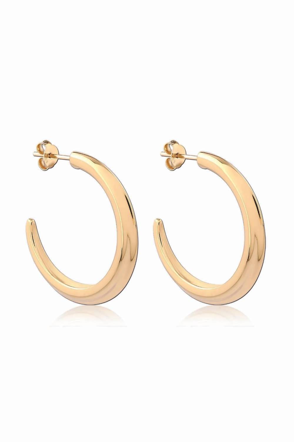 Astor & Orion - Women's Crescent Large Hoops Earrings