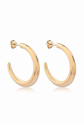 Astor & Orion - Women's Crescent Large Hoops Earrings