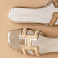 Oasis Society - Women Nina H Cutout Raffia Slide