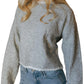 &Merci - White Trim Sweater