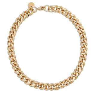Eklexic - Colar de corrente de meio-fio feminino