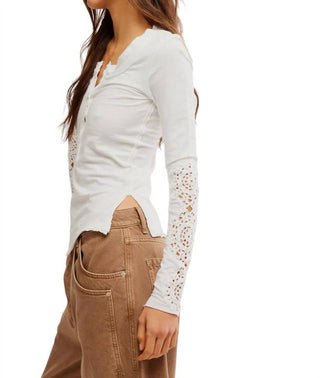 Camiseta Henley Cuff Free People - Nossa Canção