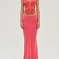 For Love & Lemons - Embroidered Roses Corset Top