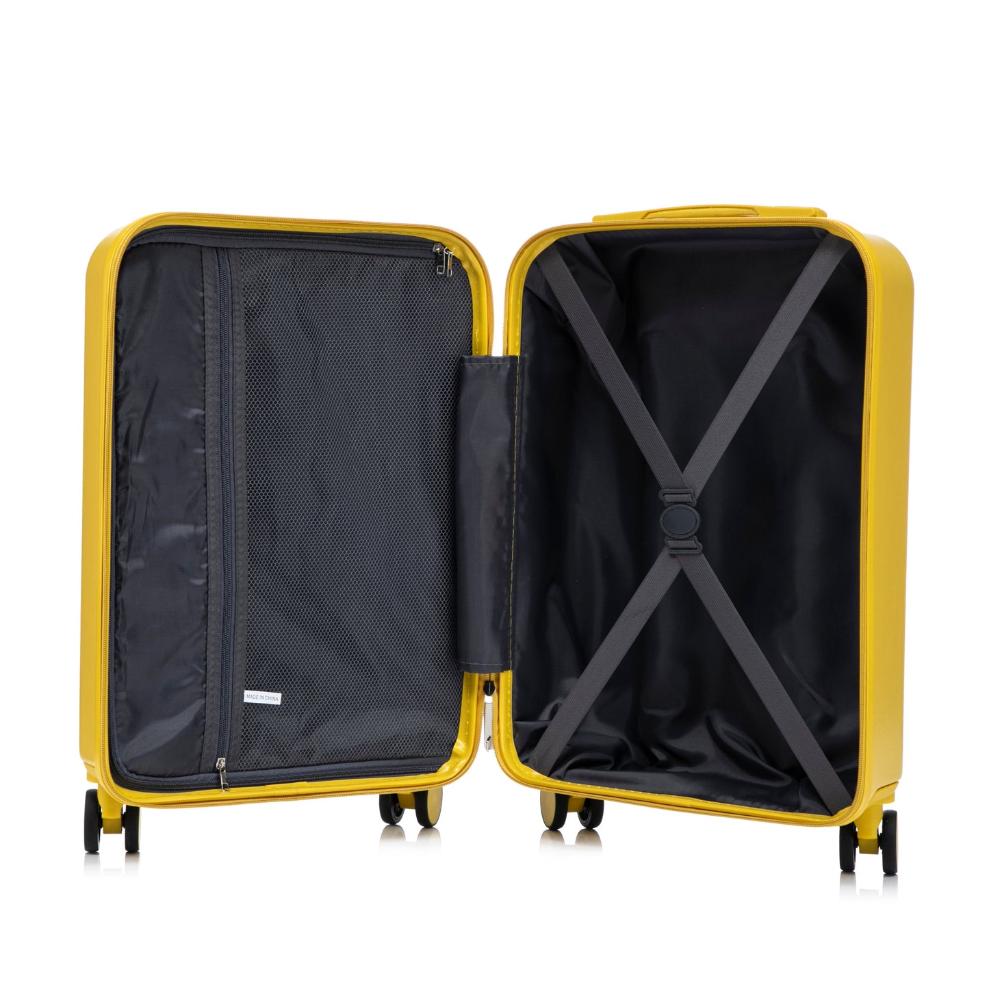 14'/20' 2-Piece ABS Spinner Wheel Luggage Set with Combination Lock