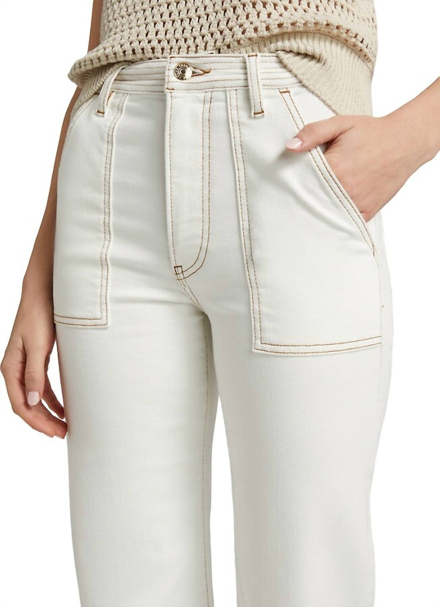 Frame - Au Natural Trapunto Straight Pants