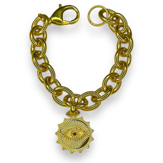 Jagged Halo Jewelry - Pulseira Amuleto Tatiana Evil Eye Feminina