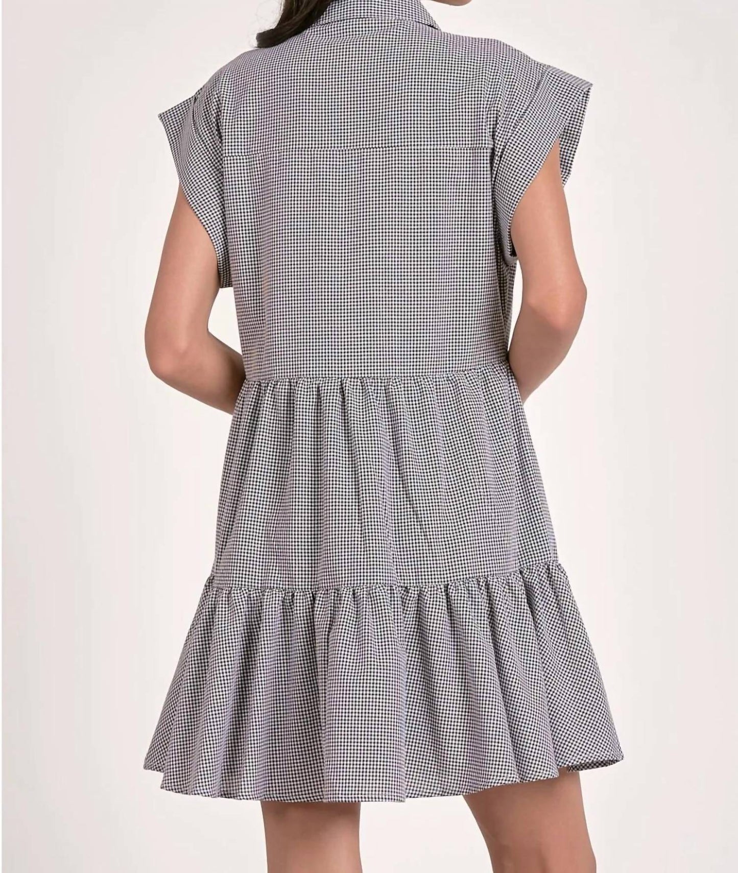 Elan - Cap Sleeve Seersucker Dress