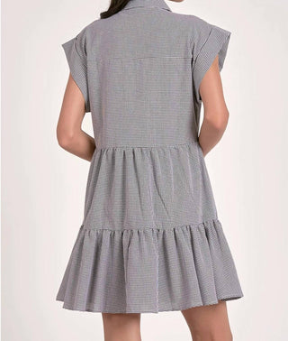 Elan - Cap Sleeve Seersucker Dress
