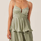 Astr - Lupin Pleated Tiered Maxi Dress