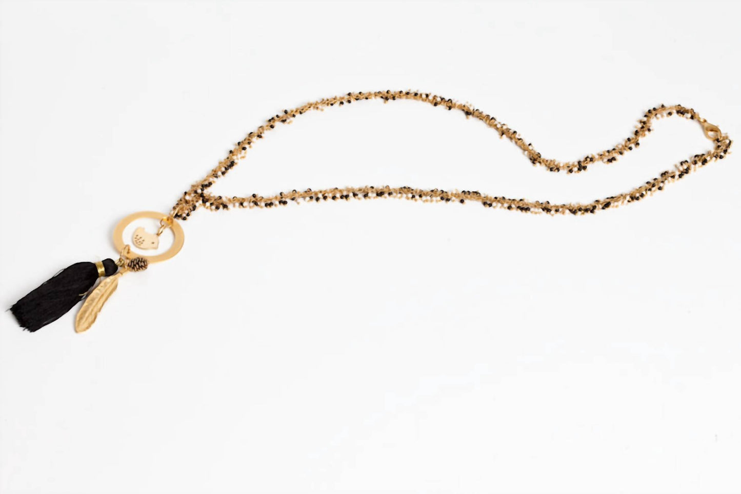 Avenue Chic - Women's Tassel Bird Necklace