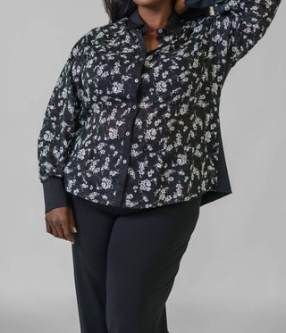 Jill Mcgowan - Camisa de botões Mere Travel Knits - Plus