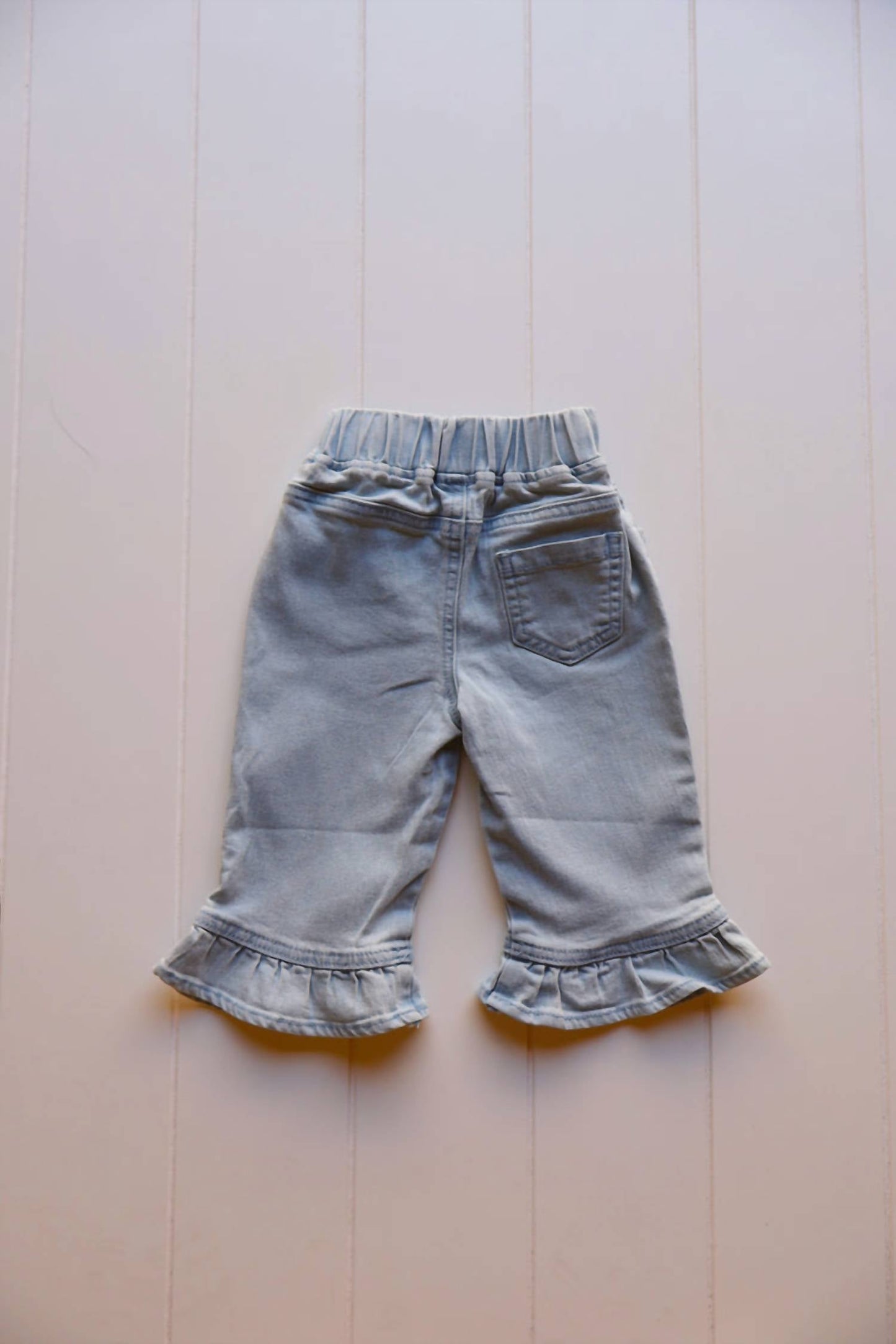 Axel & Rose - Girl's Denim Flare Ruffle Pants