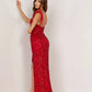 Aleta - Feather Strap Sweetheart Neck Long Gown