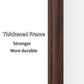 Vintage Full Length Mirror 70" x 31" Wall-Mounted with Faux Wooden Frame in Brown