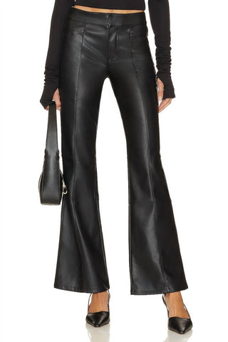 Free People - Calça de couro vegana Uptown High Rise