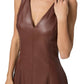 Paige - Fiorella Faux Leather Midi Dress