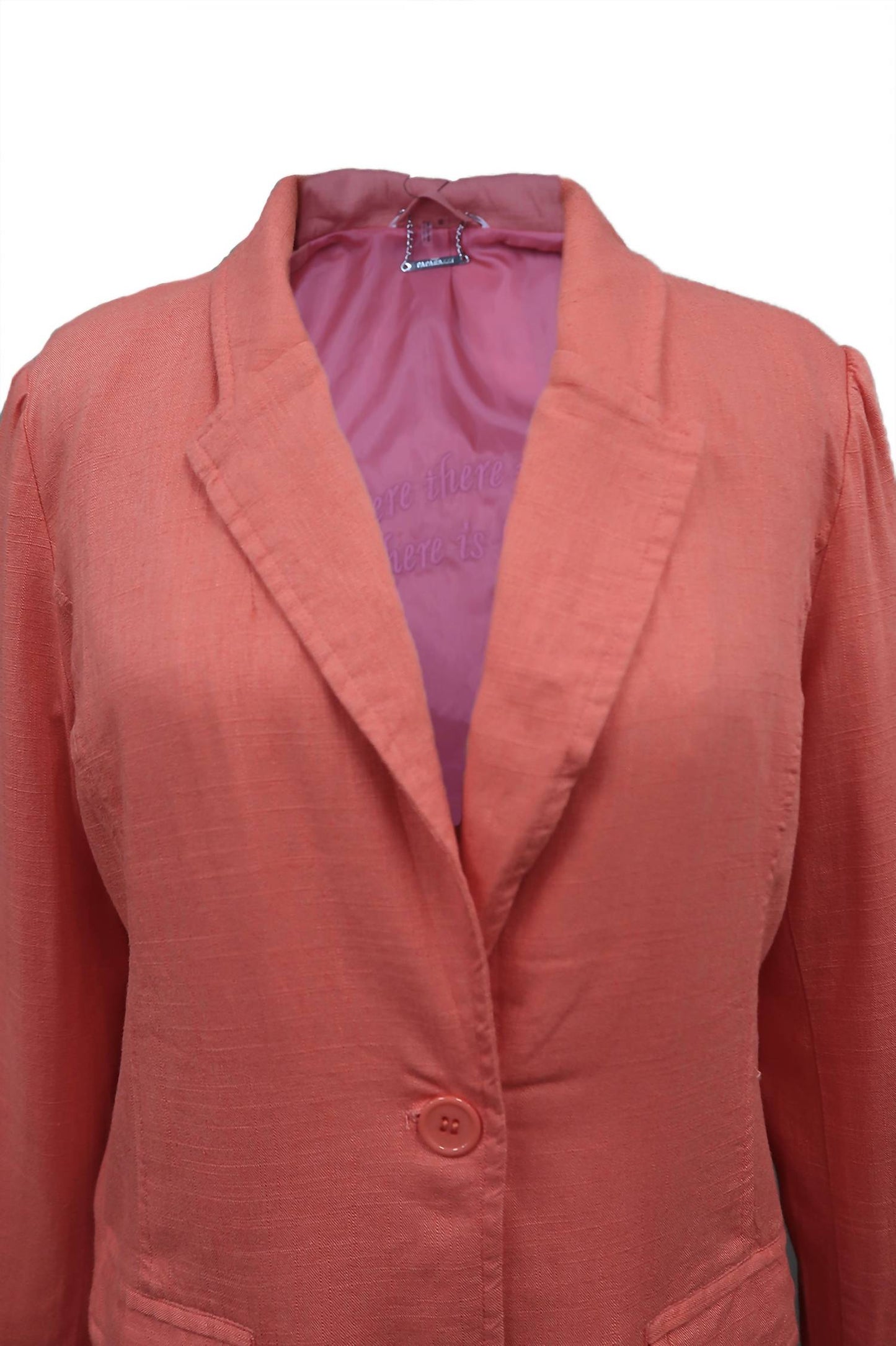 Paparazzi - Women's Linen Blend Classic Lined Blazer