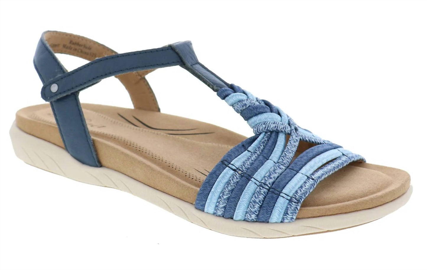 Biza - Women's Kate Leather Stretch T-strap Sandal