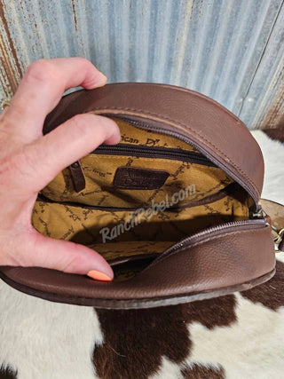 American Darling - Women's Tooled Leather Canteen Bag