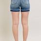 Judy Blue - Mid Rise Tummy Control Release Hem Shorts