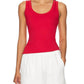Enza Costa - Supima Rib Scoop Tank Top