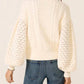 525 America - Piper Dramatic Sleeve Cable Sweater
