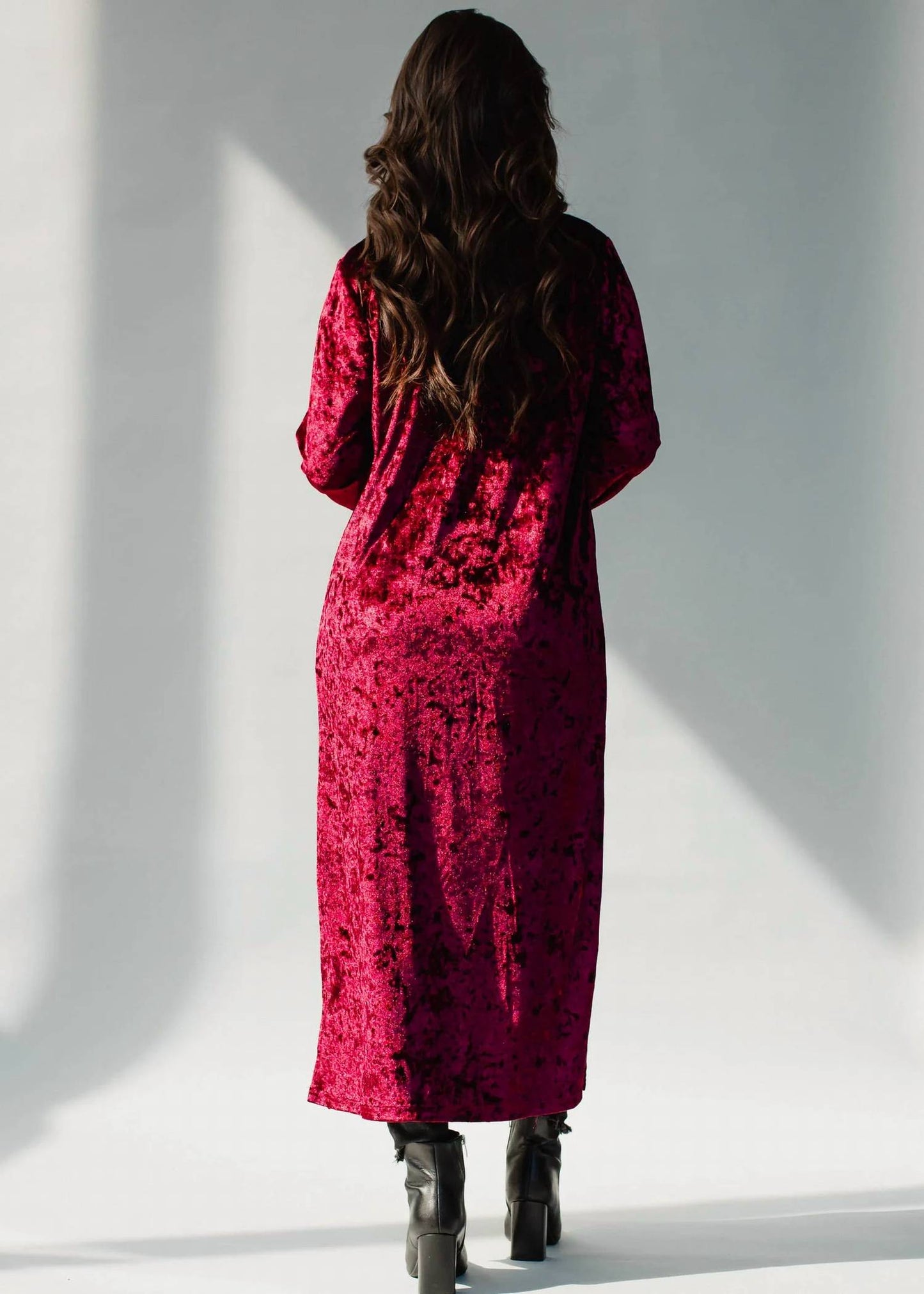 Panache Apparel - Velvet Duster Cardigan