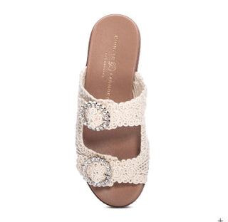 Chinese Laundry - Sandália de crochê feminina Gia