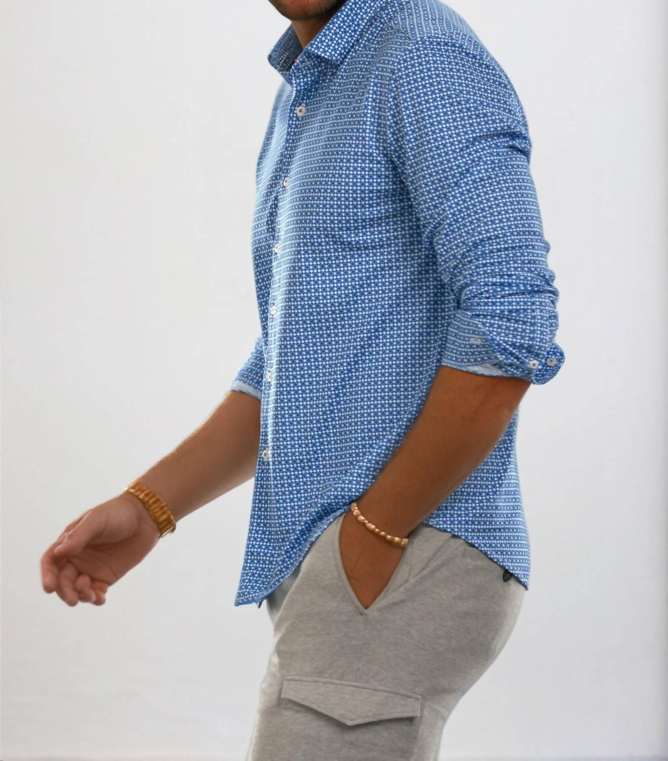 Buki - Swiss Check Long Sleeve Tech Shirt