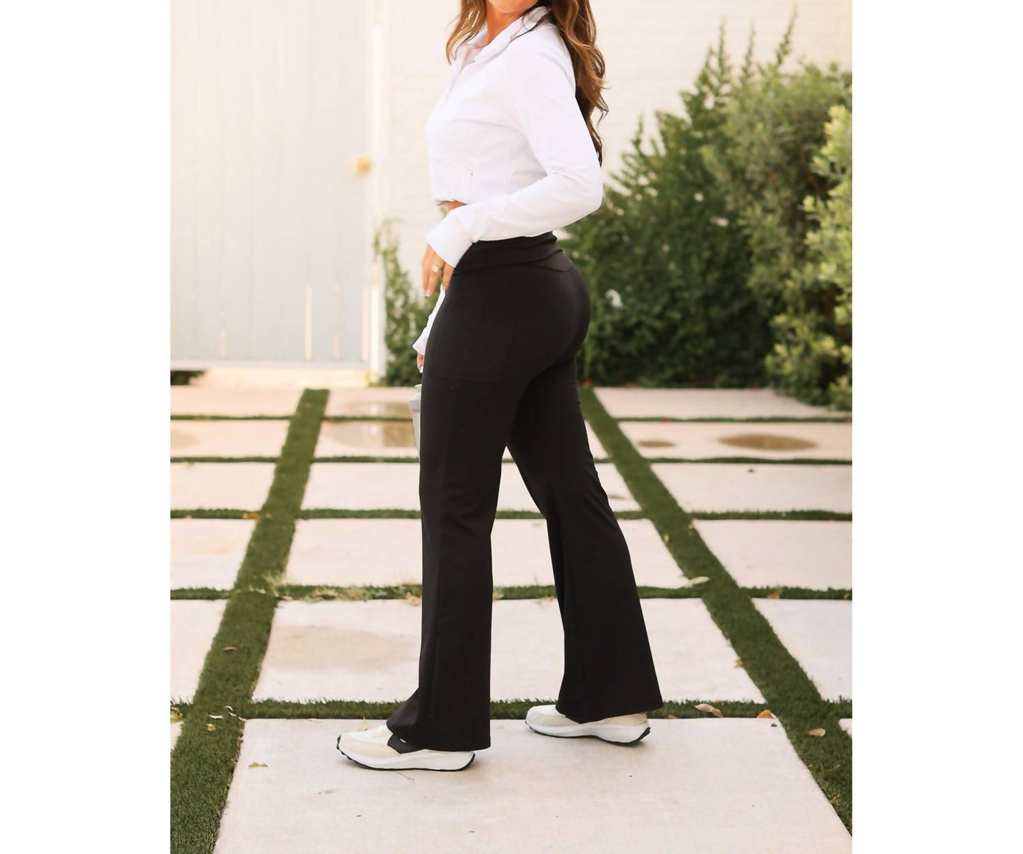 Julia Rose - The Deluxe Paige Fold-over Tummy Control Leggings