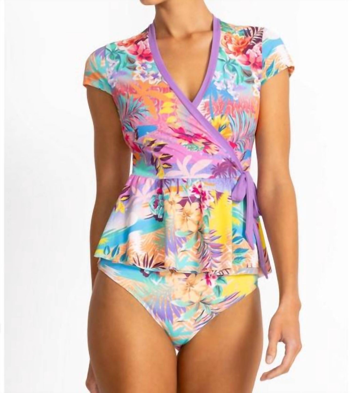 Johnny Was - WRAP TANKINI TOP