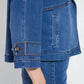 Lysse - Women's Crop Denim Trench Coat