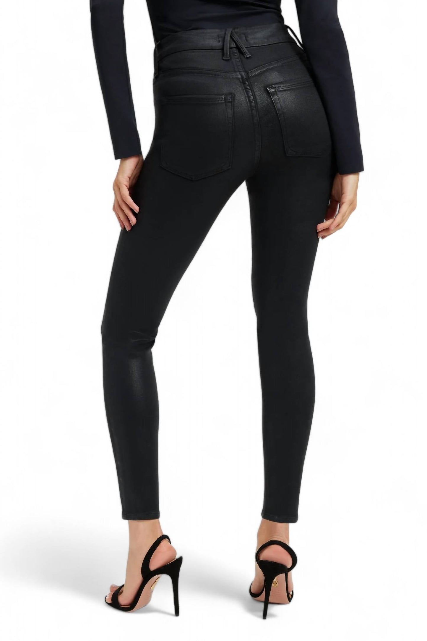 Good American - GOOD LEGS COATED SKINNY JEAN