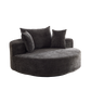 55'' Chenille Foam Single Swivel Chair