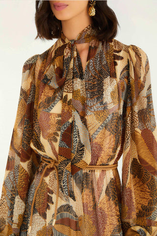 Farm Rio - Long Sleeves Maxi Dress