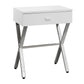 Accent Side X Table With Storage Drawer