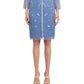 Adrianna Papell - Boat Neck Mesh Dress