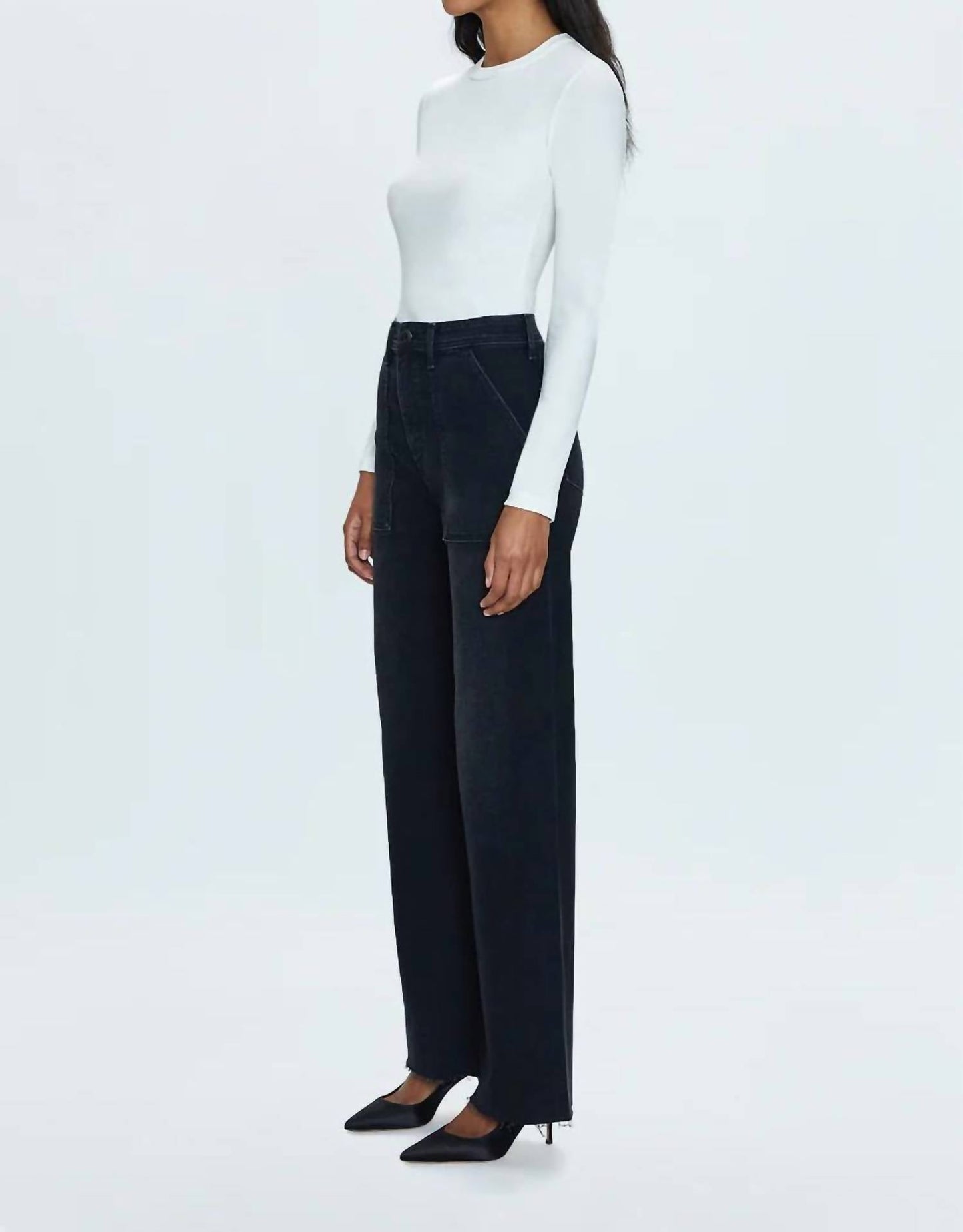 Pistola - Penny Utility High Rise Wide Leg Jeans