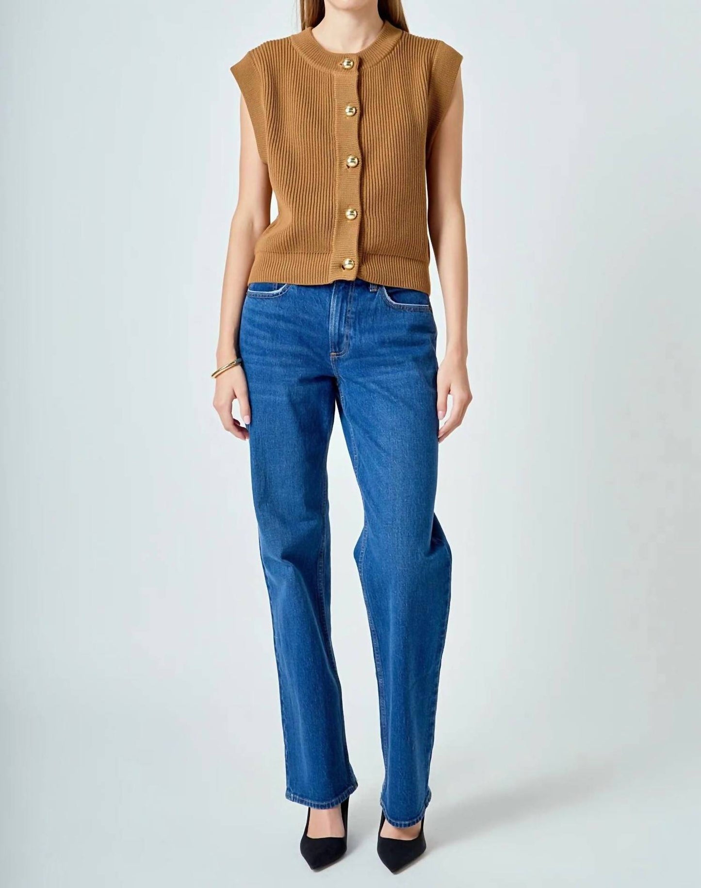 English Factory - Button Sweater Vest