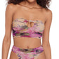 Steve Madden - Keyhole Tube Bikini Top With Pearl