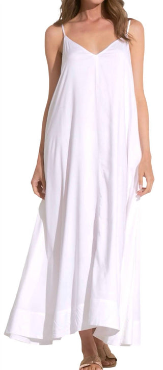 Elan - Vestido longo com alças finas