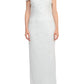 Adrianna Papell - Off-shoulder Sequined Beaded Column Mesh Gown