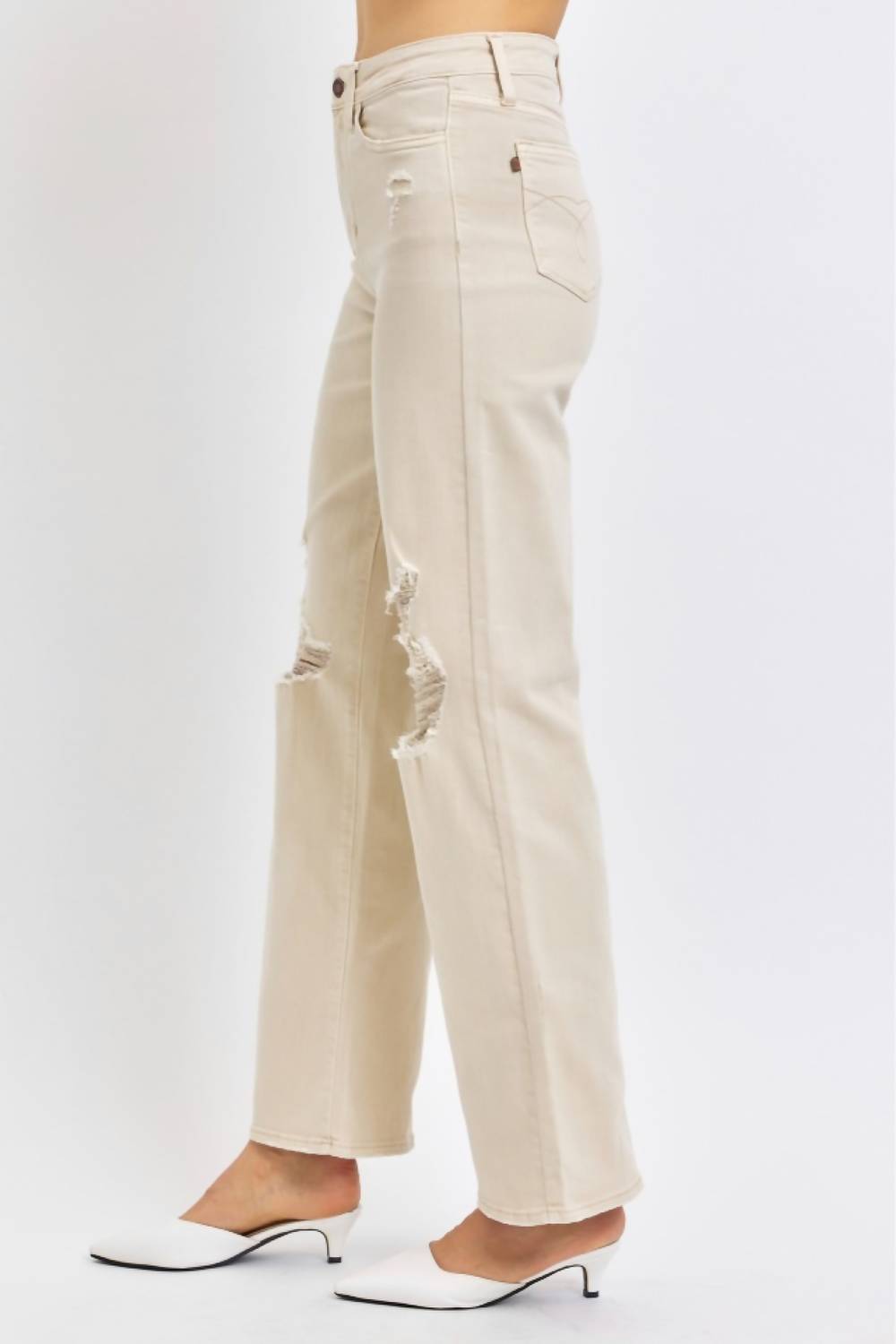 Judy Blue - High Waist Destroyed 90's Straight Jean