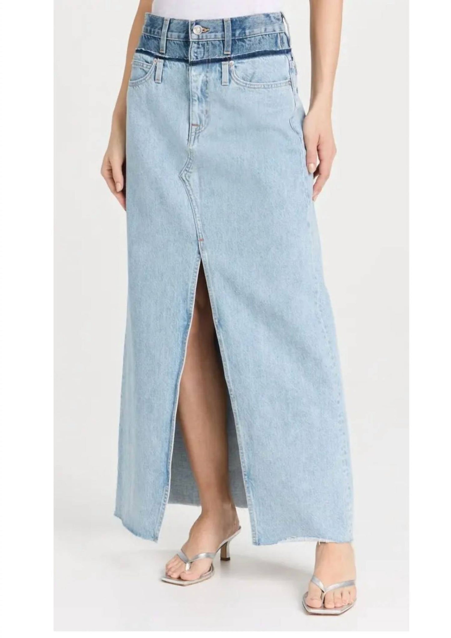 Slvrlake - Re-work Dallas Double Waistband Skirt