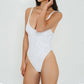 Gigizara - Calico One Piece Swimsuit Print Pattern & Underwire Support