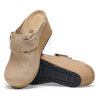 Birkenstock - Sandálias femininas com fivela de argola e fivela de fivela - Estreitas