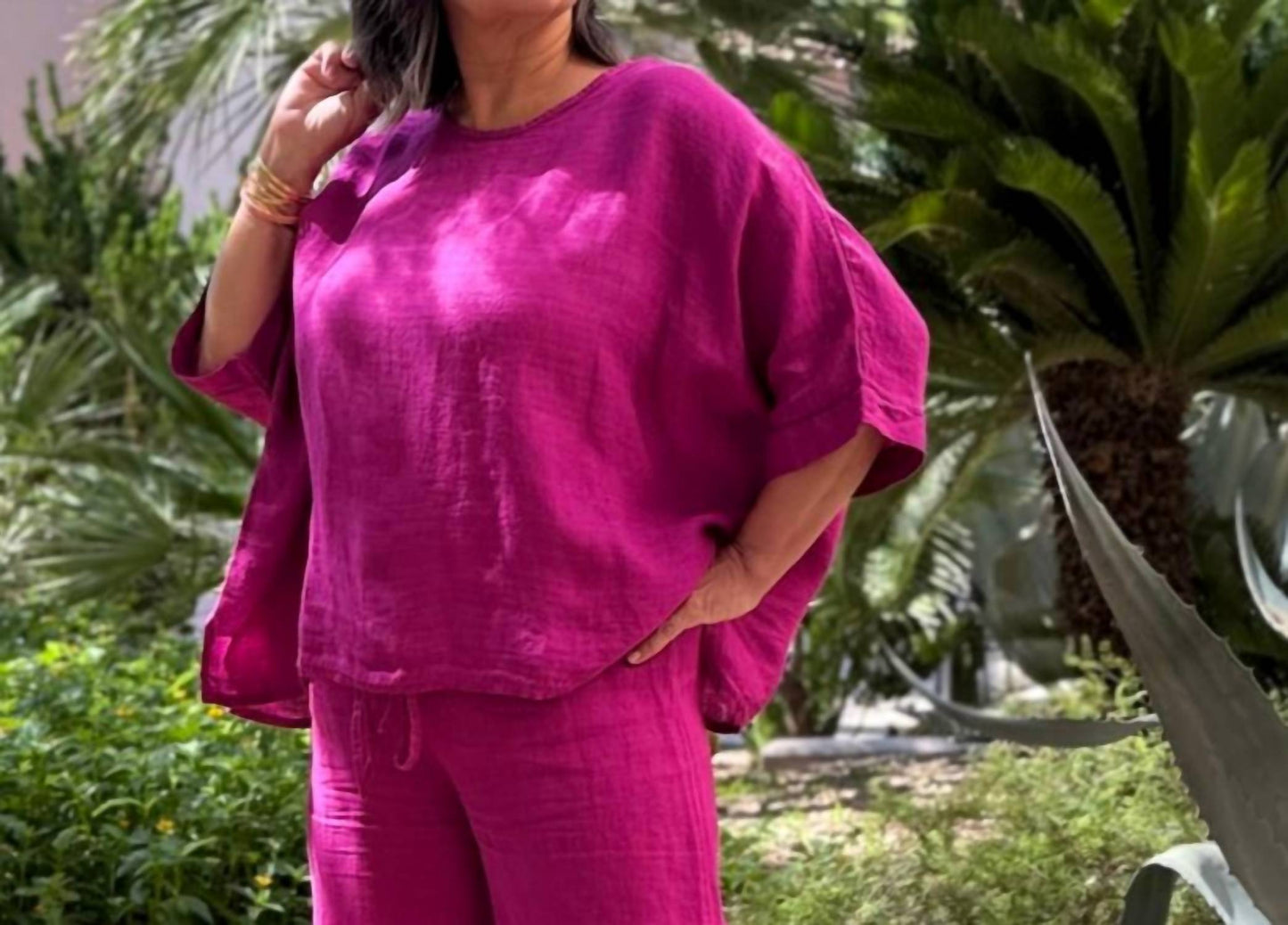 Gigi Moda - Lucia Linen Blouse