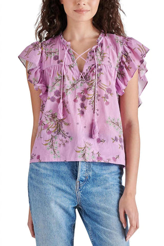 Steve Madden - Blusa Bellamy com mangas babadas